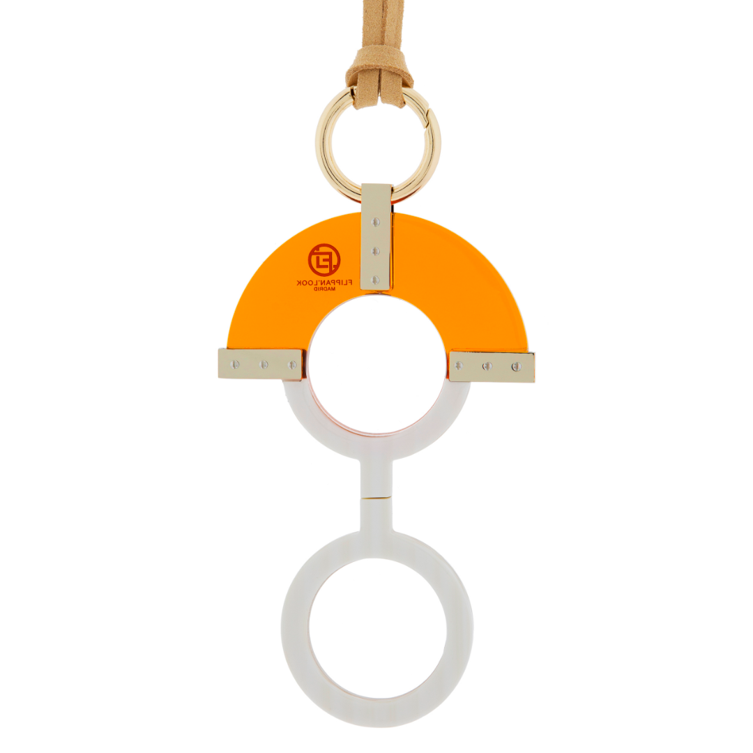 COLGANTE-GAFAS 60s NARANJA