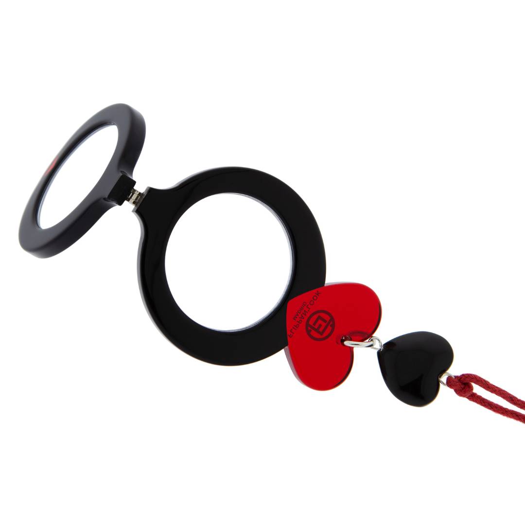 corazón negro rojo FL00438C