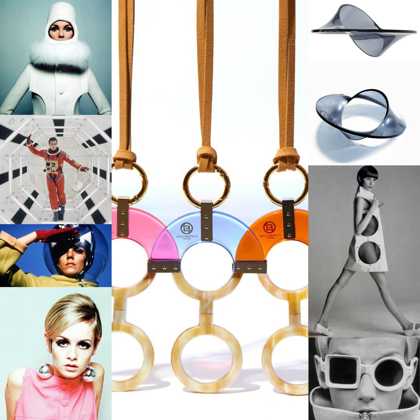 COLGANTE-LENTES 60s ROSA FL00443C