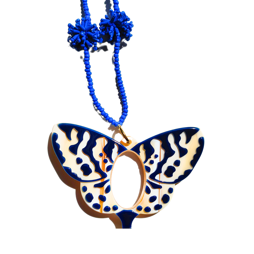 COLGANTE-LENTES MARIPOSA VAN DER AST AZUL