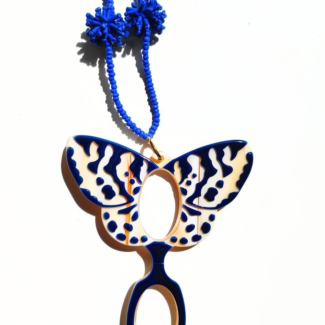 COLGANTE-LENTES MARIPOSA VAN DER AST AZUL