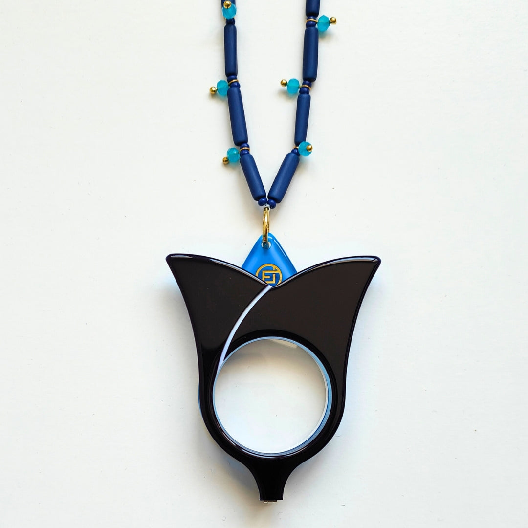 COLGANTE-GAFAS TULIPAN AZUL