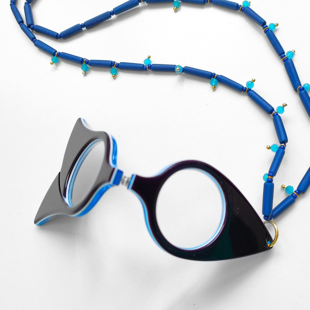 COLGANTE-GAFAS TULIPAN AZUL