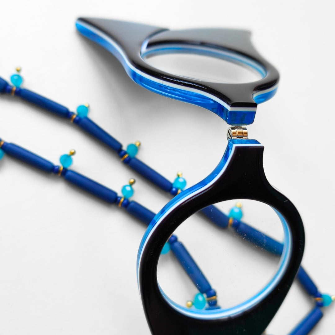 COLGANTE-GAFAS TULIPAN AZUL