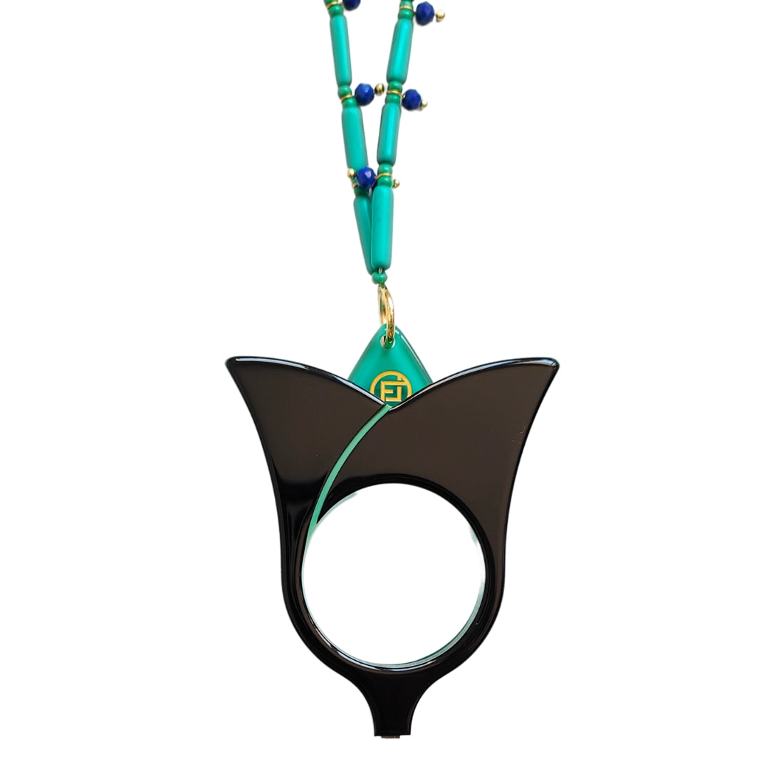 COLGANTE-GAFAS TULIPAN VERDE