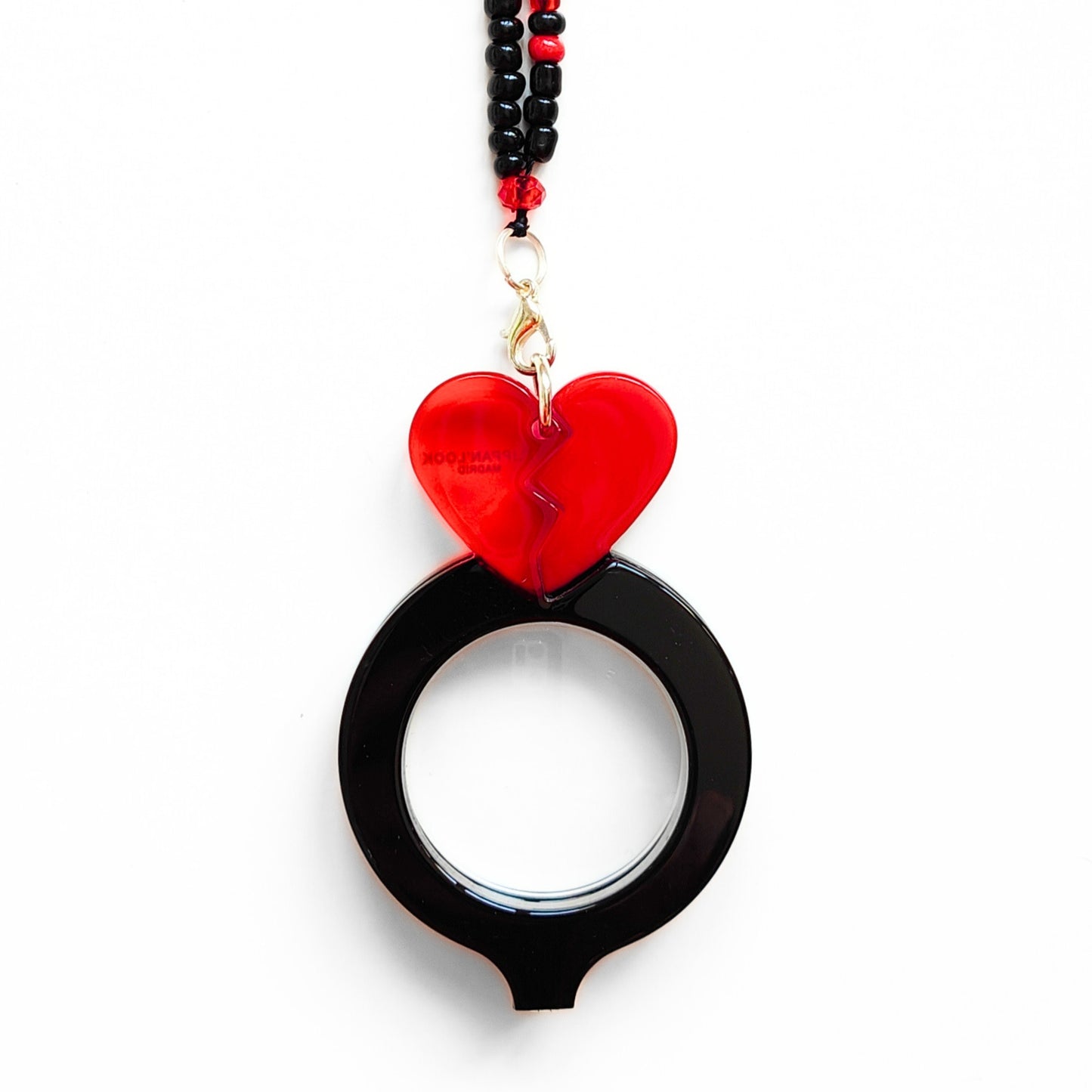 COLGANTE-LENTES CORAZON PARTÍO ROJO FL00476C