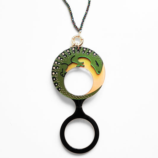 COLGANTE LAGARTO OCELADO VERDE FL00486C