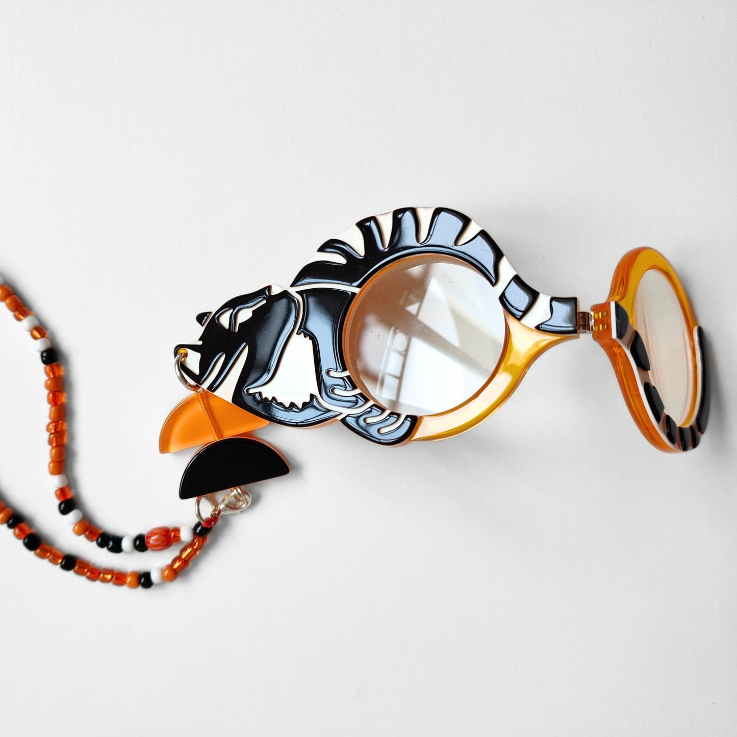 COLGANTE-LENTES GATO WARHOL NARANJA FL00479C