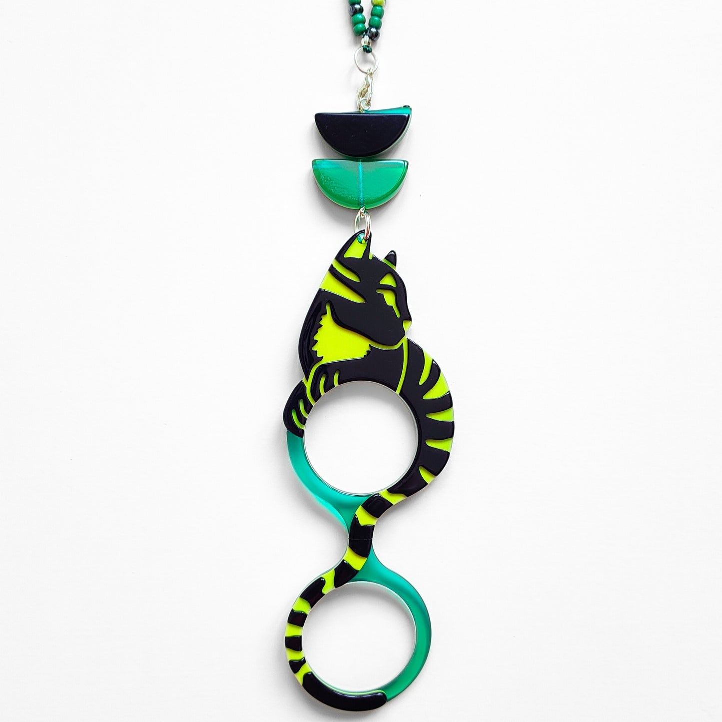 COLGANTE-LENTES GATO WARHOL VERDE FL00480C