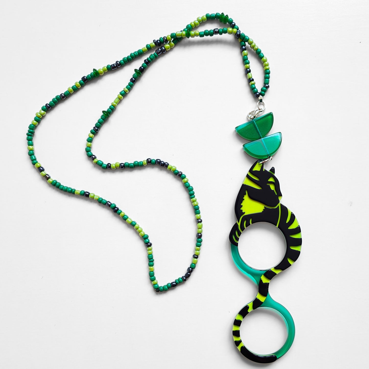COLGANTE-LENTES GATO WARHOL VERDE FL00480C