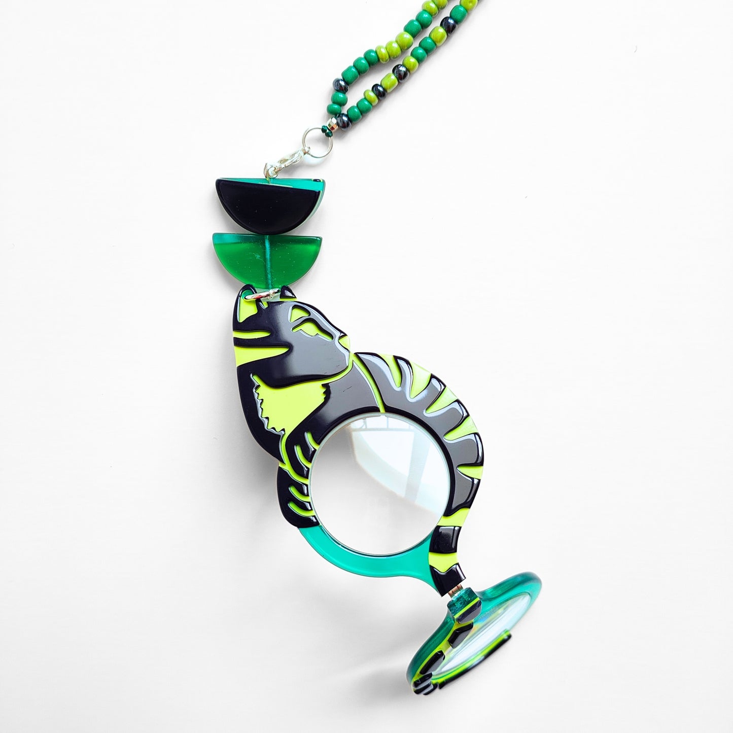 COLGANTE-LENTES GATO WARHOL VERDE FL00480C
