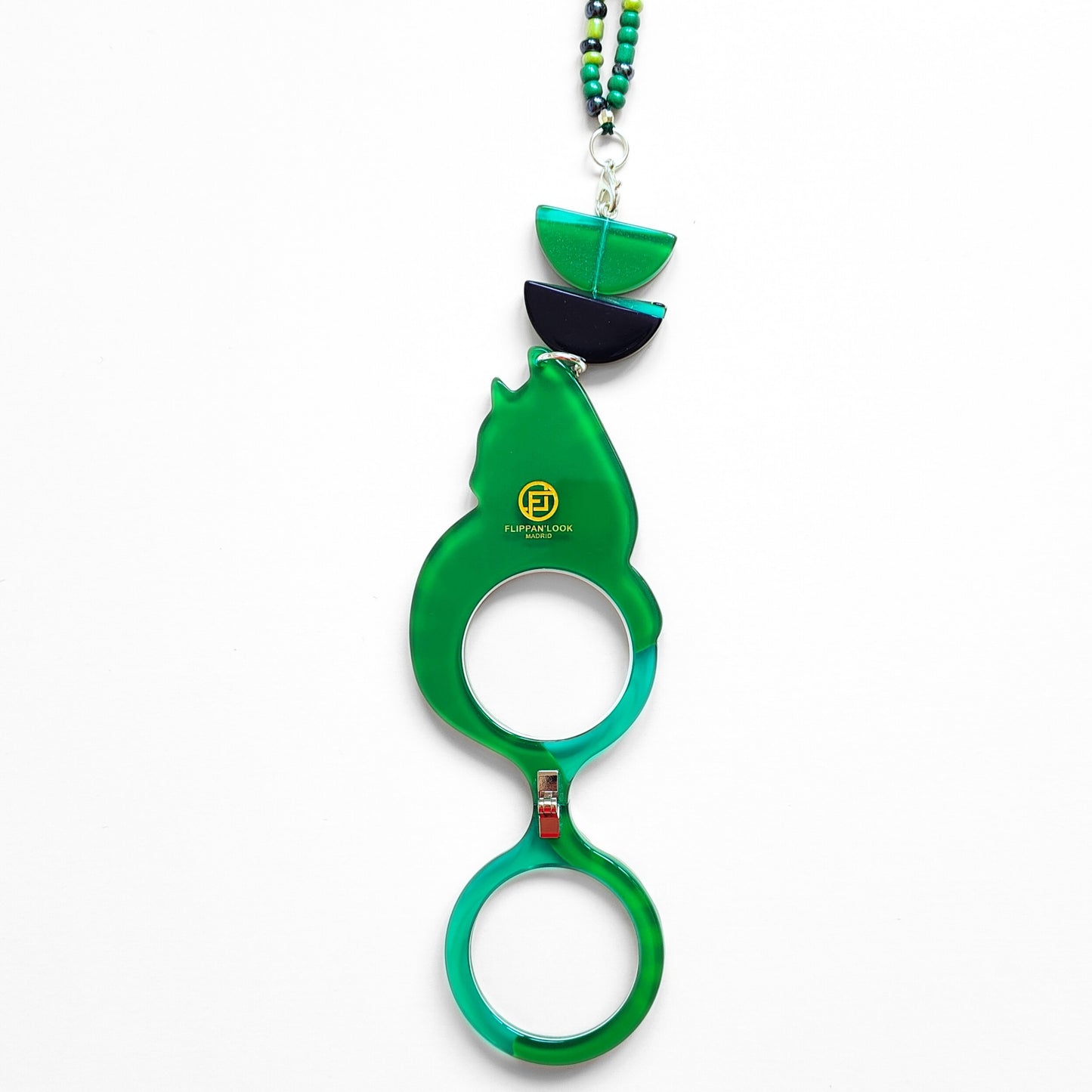 COLGANTE-LENTES GATO WARHOL VERDE FL00480C