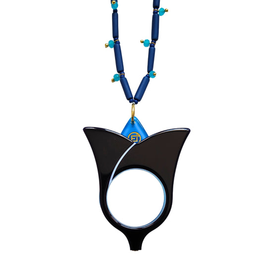 COLGANTE-GAFAS TULIPAN AZUL